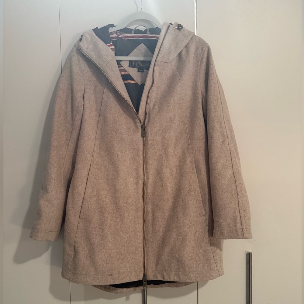 Pendleton Hooded Peacoat Size M